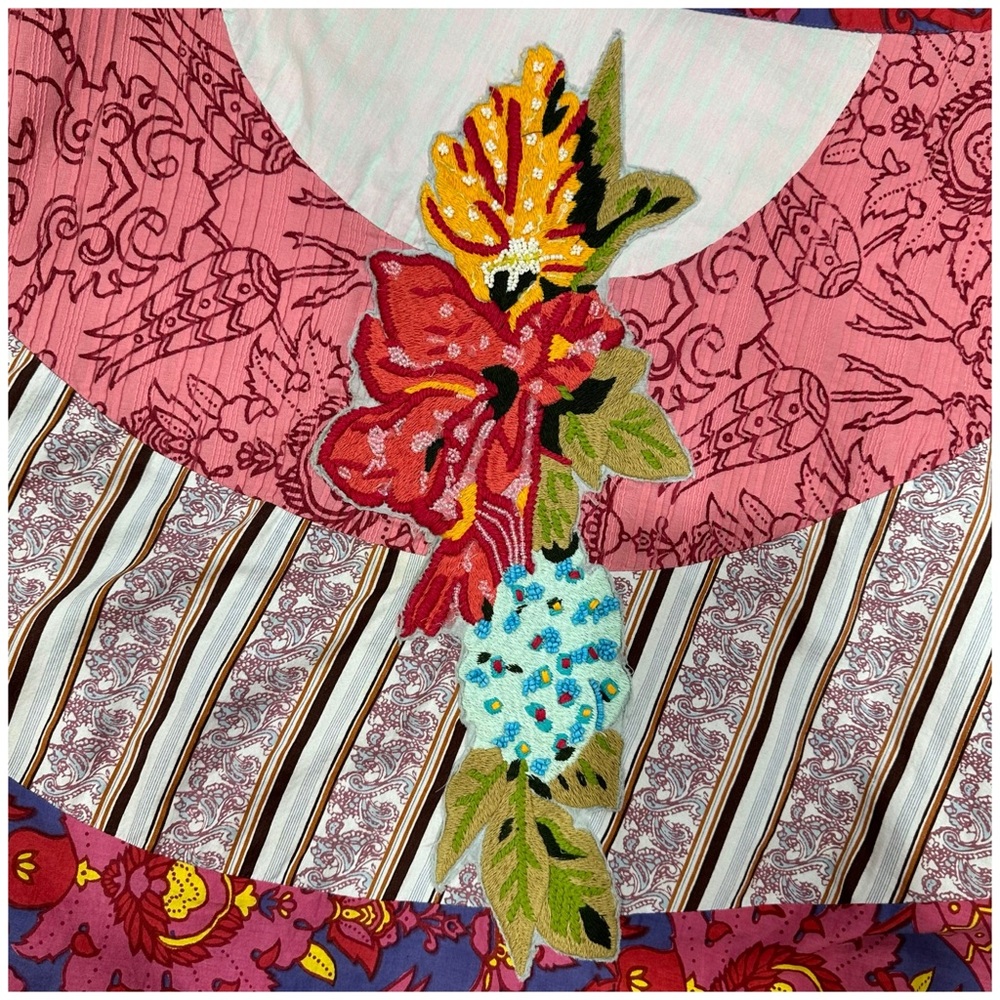 2005 Anthro Patchwork Boho Skirt By Aquarius - image 6